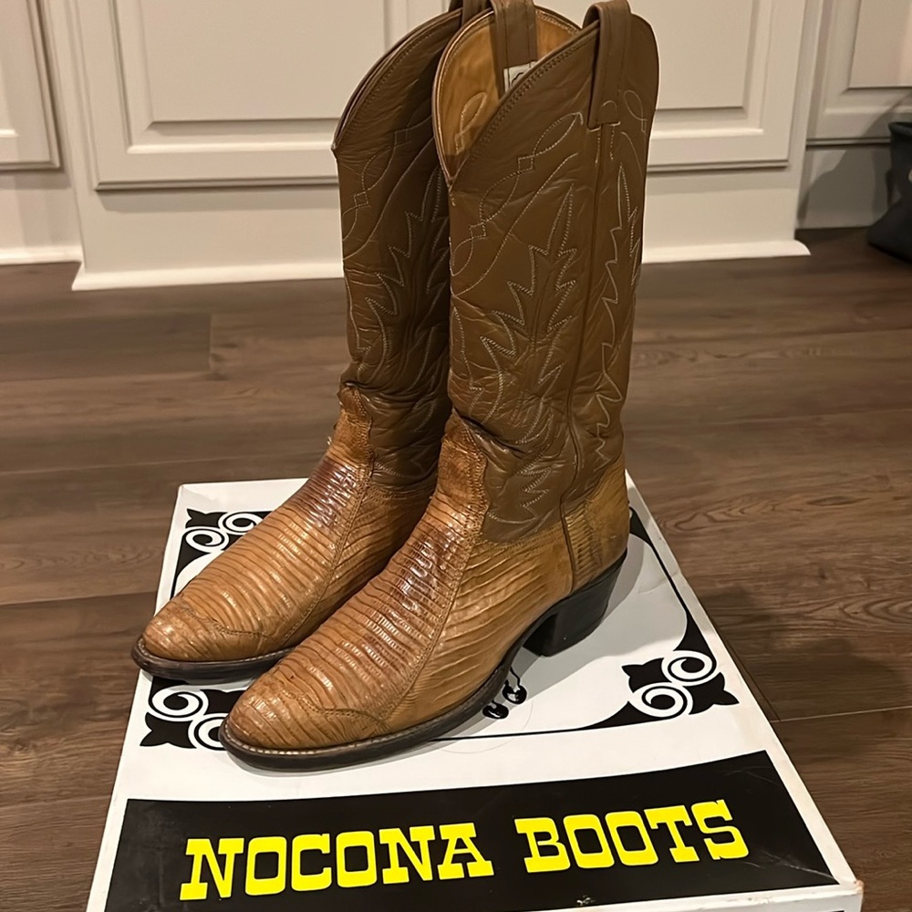 Nocona Lizard Boots Men 7D/Women 9D